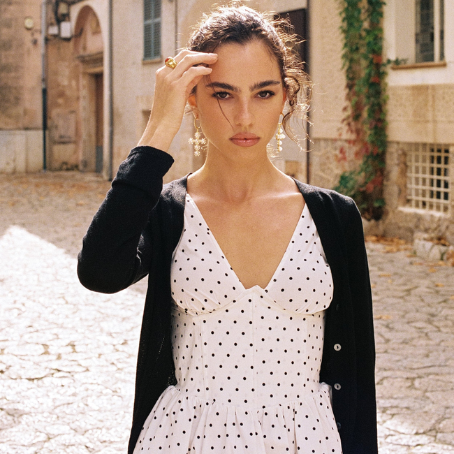 Italian Pearl Cross Earrings-gallery-32222914674763