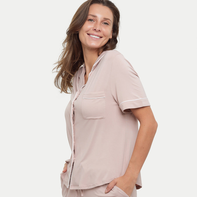 Short Sleeve Bamboo Pajama Set-gallery-41438901305584