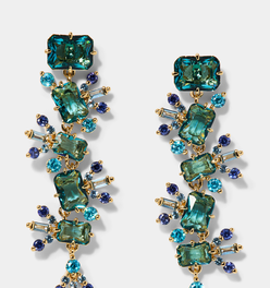STELLAR CASCADE MULTI STONE LINEAR EARRINGS