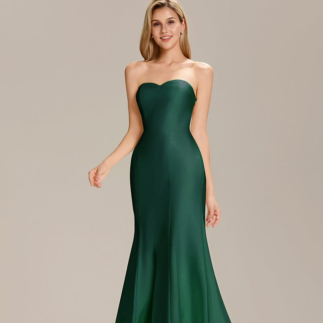 Knit Sleeveless Mermaid Wedding Guest Dress-gallery-33725800906826