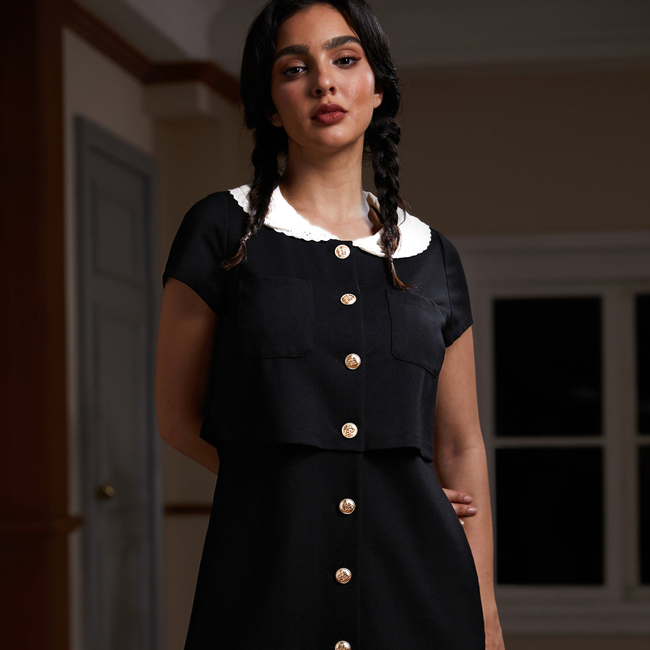 Falling for the Fall Equinox Collared Dress-gallery-37244144910507
