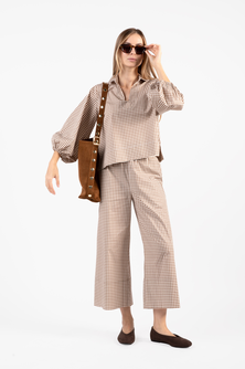 Take Pause Set - Gingham Tudor Brown