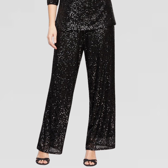 Straight Leg Sequin Pant-gallery-44881266245888