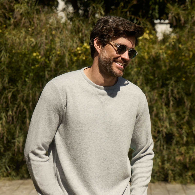 Butch Cashmist Crewneck - Heather Grey-gallery-44122774438146