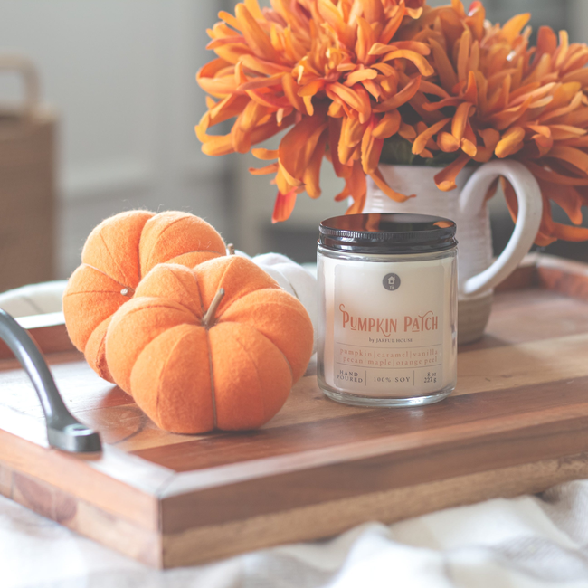 Fall Candle Pumpkin Patch - 8 oz. | Natural Soy Wax Candle-gallery-28330237067334