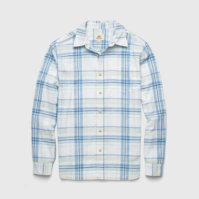 Brian Slub Plaid Shirt - White Combo-gallery-42414142423298