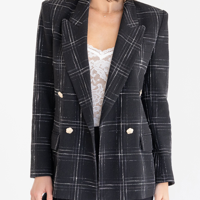 Maverick Windowpane Tweed Blazer-gallery-44657816502522