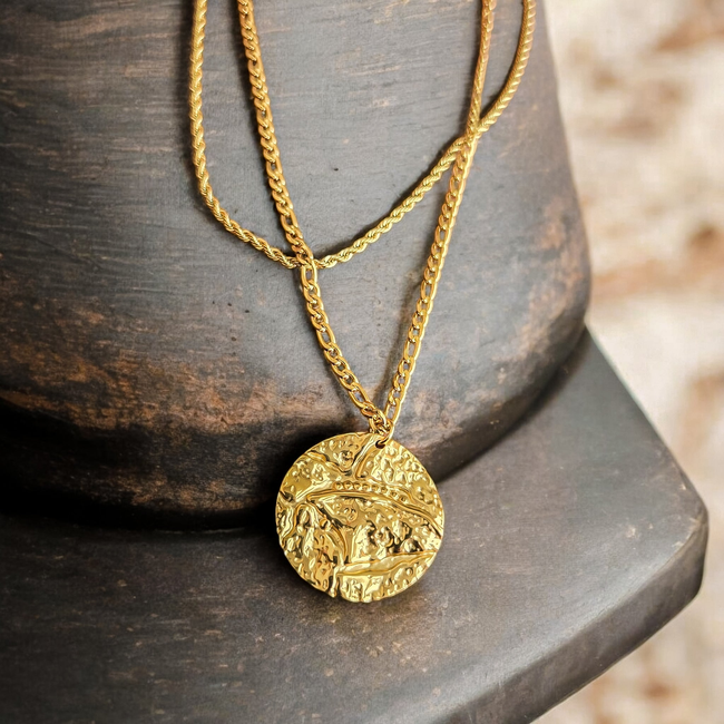 Harmony Disc Layered Necklace-gallery-42502827376890