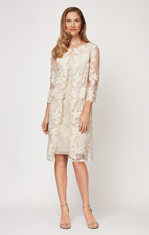 Regular - Alana Embroidered Mock Jacket Dress