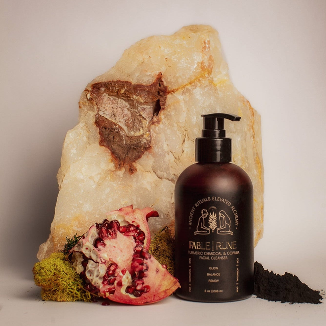 TURMERIC CHARCOAL & COPAIBA FACE CLEANSER-gallery-39236779016354