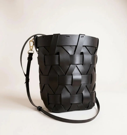 THE ZENOBIA WOVEN BUCKET BAG