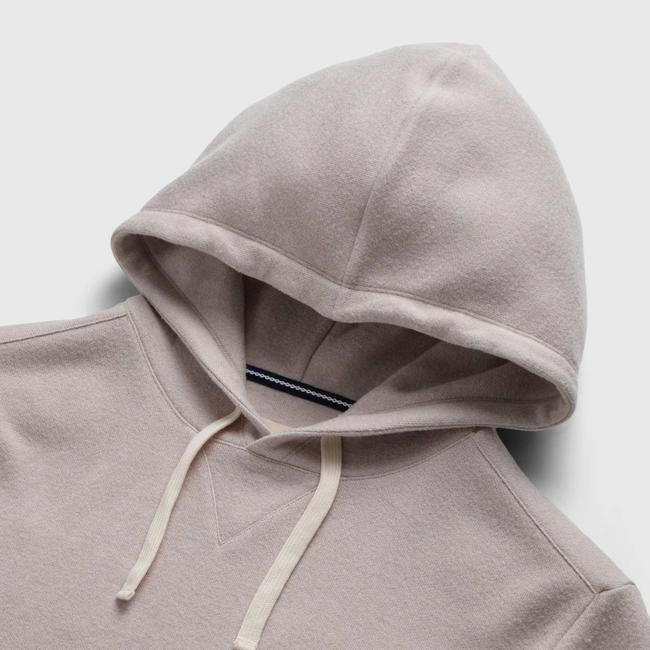 Justin Cashmist Fleece Hoodie - Taupe Heather Grey-gallery-45068457640194