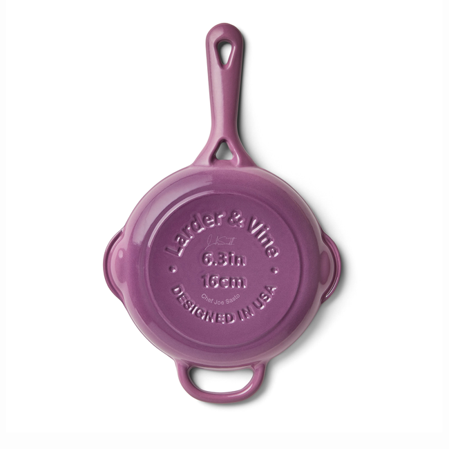 Chef Joe Sasto's Exclusive Enameled Cast Iron Skillet | 0.44QT/0.42L-gallery-54348316442996