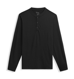 Men's Travel Henley Long Sleeve