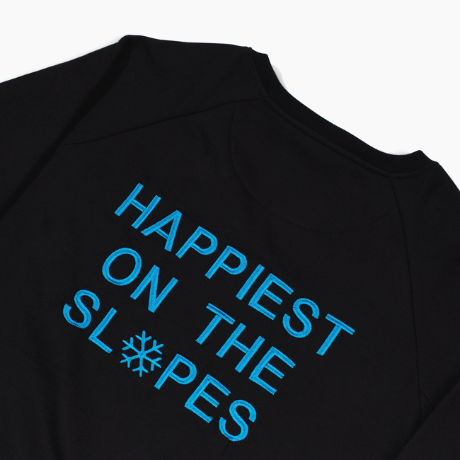 Happiest on the Slopes® Skiing Snowboarding Sweatshirt-gallery-33455028437152
