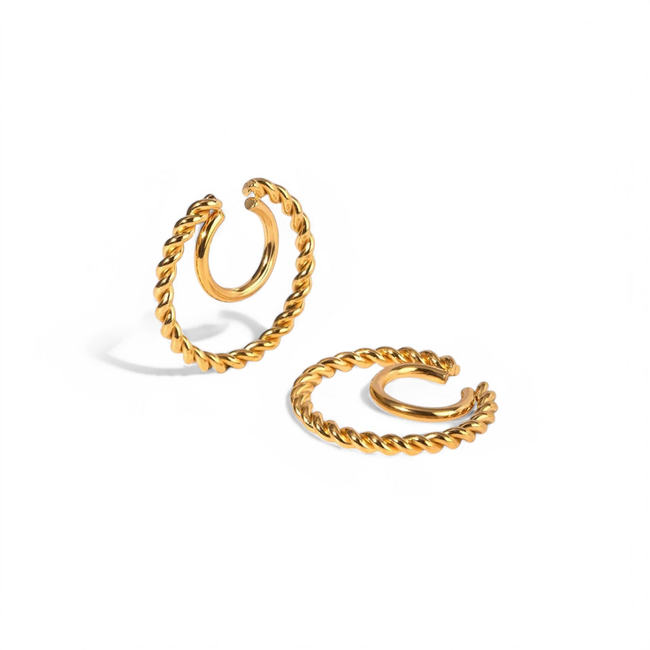 Double Twist Ear Cuff-gallery-43553929429242