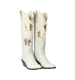 San Antonio Rose Cream + Gold Women's Cowboy Boot