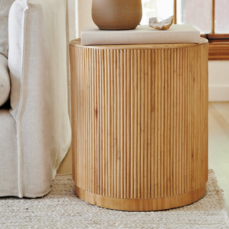 Gabriella Rattan Side Table