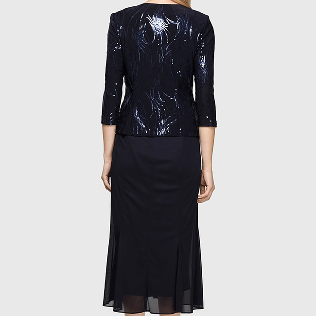 Petite Annabelle Godet Detail Firework Sequin Jacket Dress-gallery-42505851633920