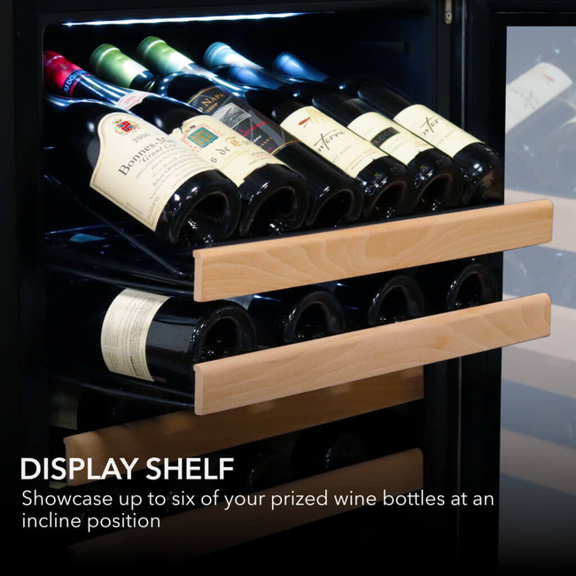 Whynter BWR-1002SD Single Zone 24 in. 100-Bottle Built-in Wine Cooler Fridge w/ Lock Stainless Steel-gallery-48113282646264