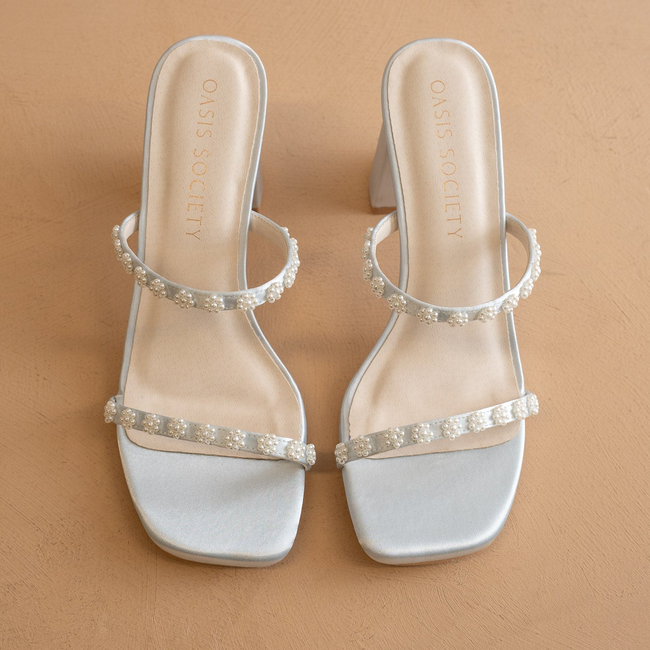 The Phoebe | Something Blue Beaded Strap Heel – Bridal & Occasion-gallery-42229787852977