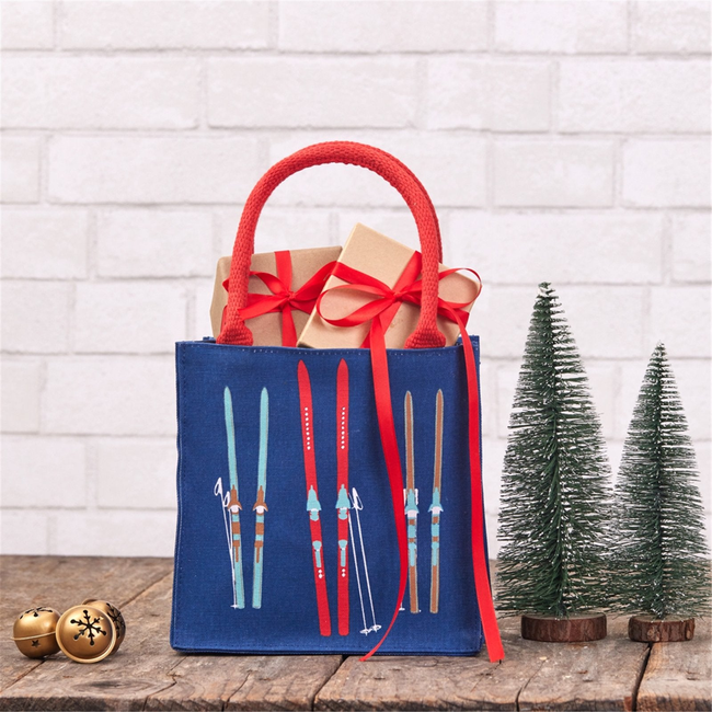 Nordic Ski Navy Reusable Itsy Bitsy Gift Bag-gallery-32073350905943