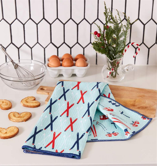 Nordic Sports blu Kitchen Tea Towel