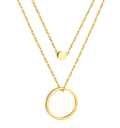 Jae Circle Layered Pendant