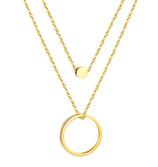Jae Circle Layered Pendant