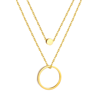 Jae Circle Layered Pendant