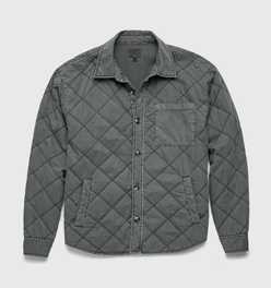 Lennon Quilted Shirt Jacket - Iron Gate Grey
