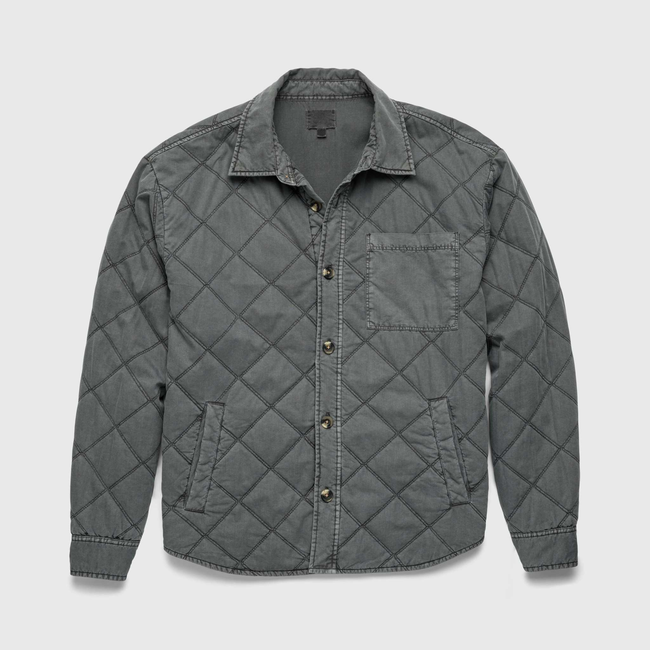 Lennon Quilted Shirt Jacket - Iron Gate Grey-gallery-44084812120322