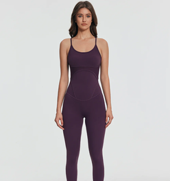 Contrology Crossback Bodysuit - Midnight Plum