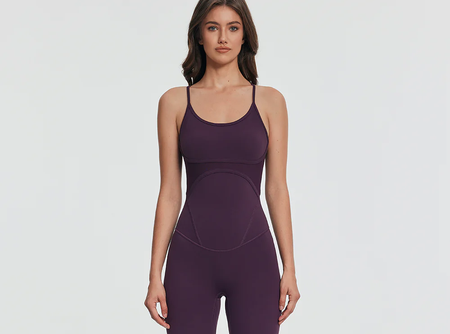 Contrology Crossback Bodysuit - Midnight Plum