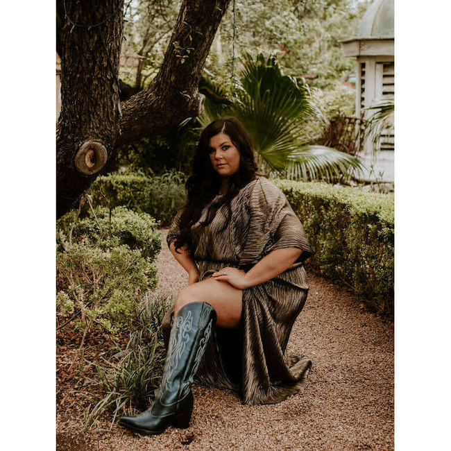 Bristol Metallic Navy Wide Calf Boots-gallery-38275726770400