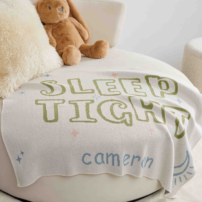 Baby Sleep Tight Personalized Blanket-gallery-47084073615651