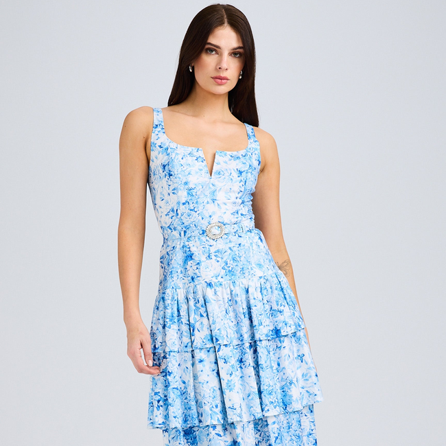 Celeste Floral Poplin Dress-gallery-43184626270458