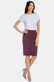 Women's Ponte Knit Pull-On Pencil Skirt