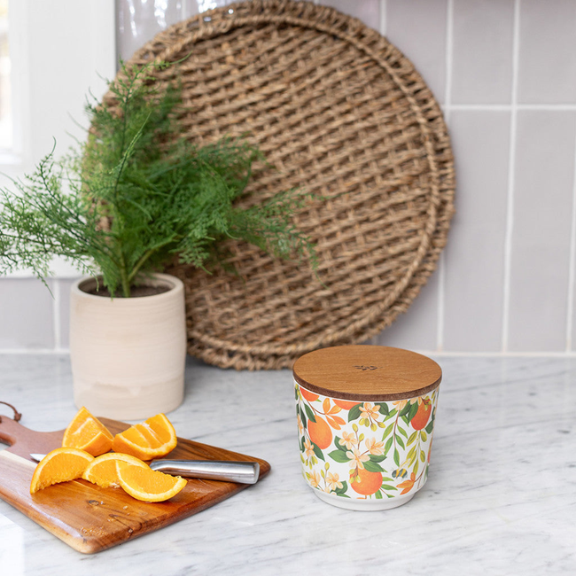 Patterned 3 Wick Candle - Orange & Honey-gallery-42224184262840