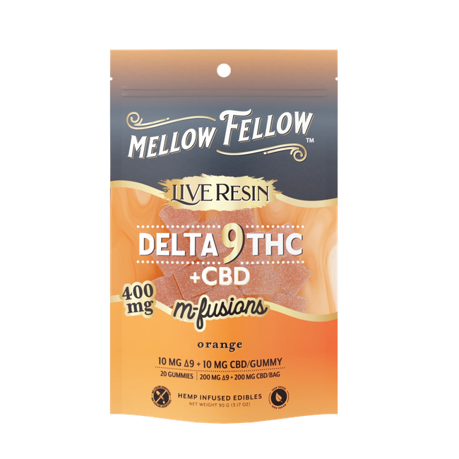Delta 9 Live Resin Edibles 400mg - Orange-gallery-38665649389774