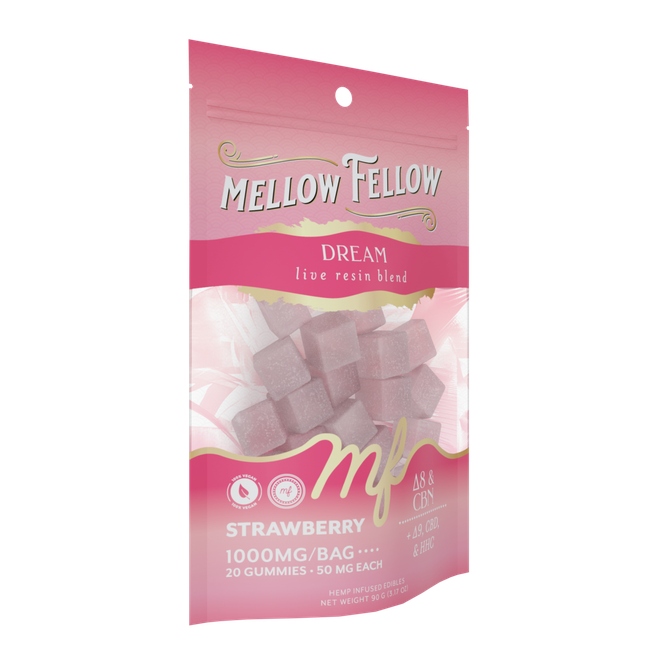Dream Blend - Live Resin M-Fusions Edibles - Strawberry 1000mg-gallery-37570508193998