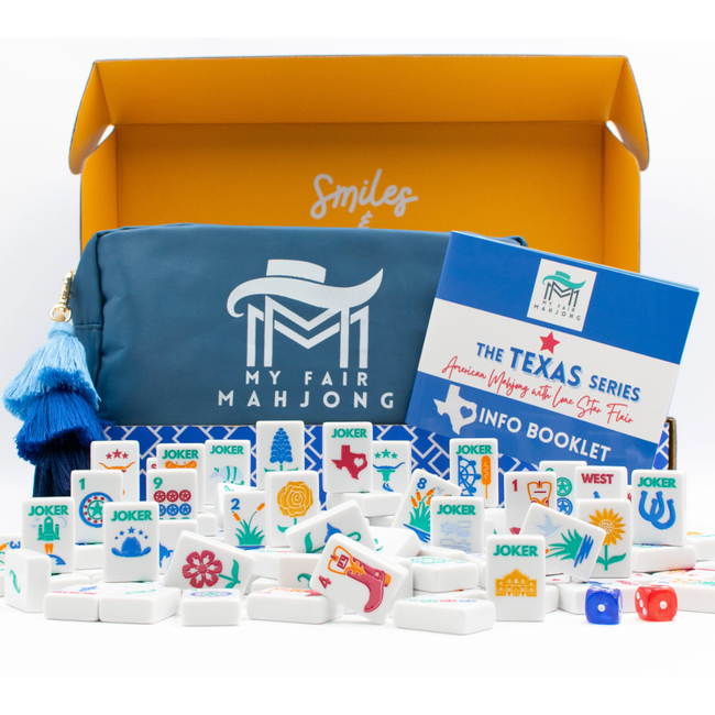 THE TEXAS SERIES | Mahjong with Lone Star Flair | Mesquite White Tile-gallery-50981888459063