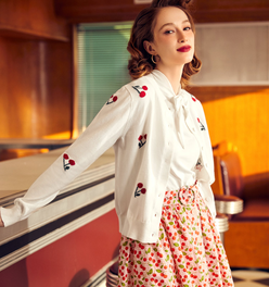 Cherry on Top Crew Neck Cardigan