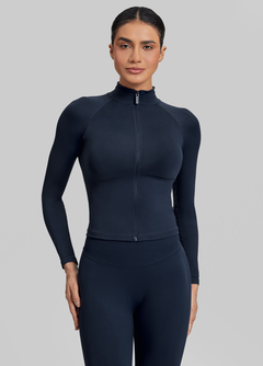 Ultrasculpt Longline Full Zipper Seamless Breathable Warm Jacket