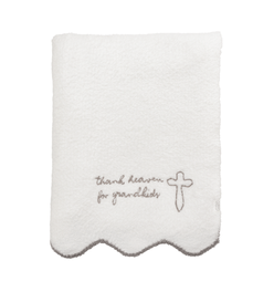 Grandparent Cross Chenille Blanket