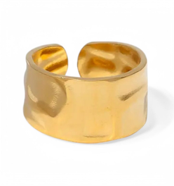 Textured Wide Open Ring