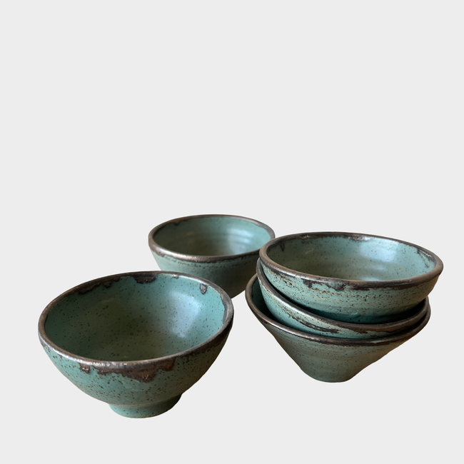 Mini Dip Bowls in Echeveria Teal-gallery-39774061985981