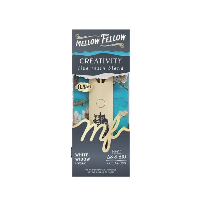 Creativity Blend 0.5ml Live Resin Disposable Vape - White Widow (Hybrid)-gallery-38017508344014