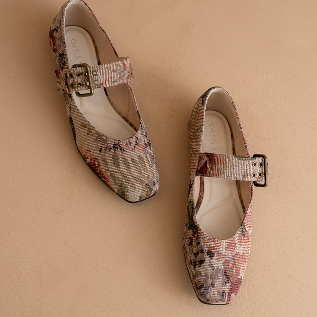 The Soho | Mauve Tapestry Ballet Flat-gallery-41007985098929