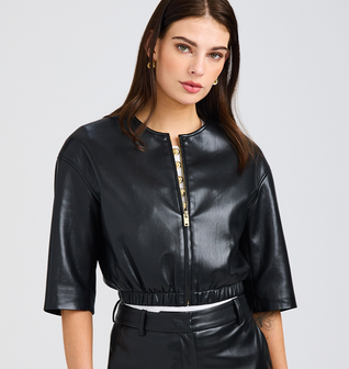 Brando Vegan Leather Bomber